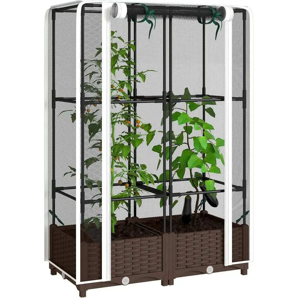 Self Watering Planter - حوض زراعة مرتفع مع دعامات، دعامة
