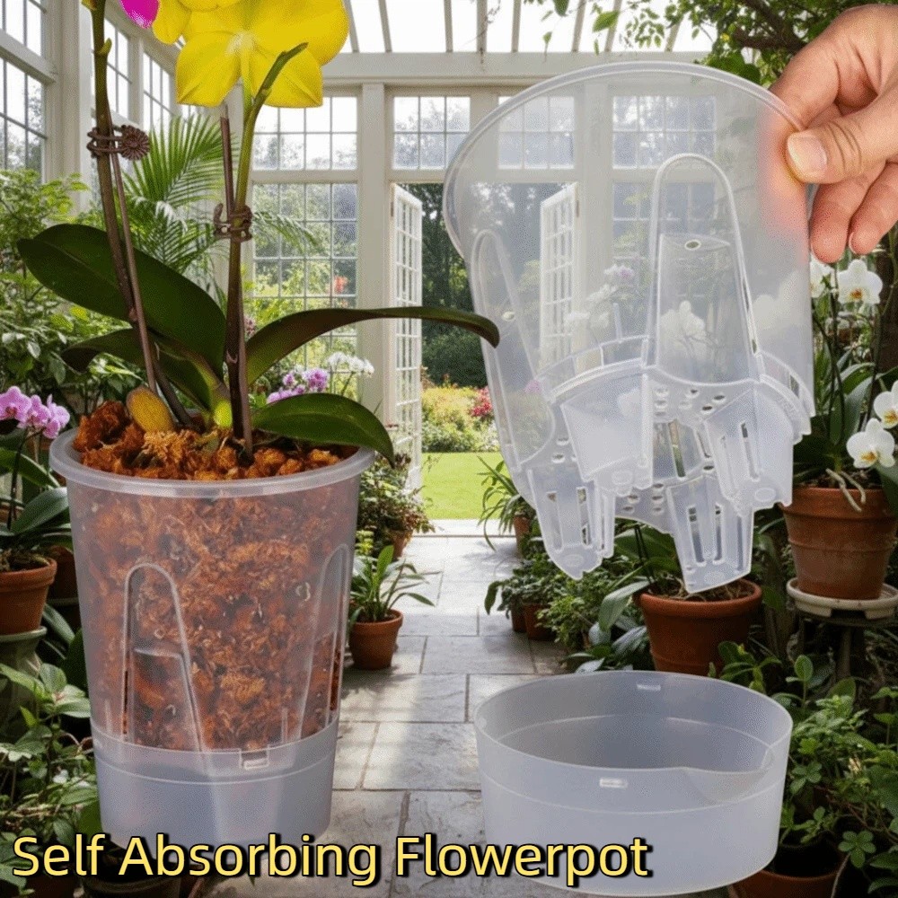 Hydroponic Tower - وعاء زهور بلاستيكي ذاتي الامتصاص للمياه،
