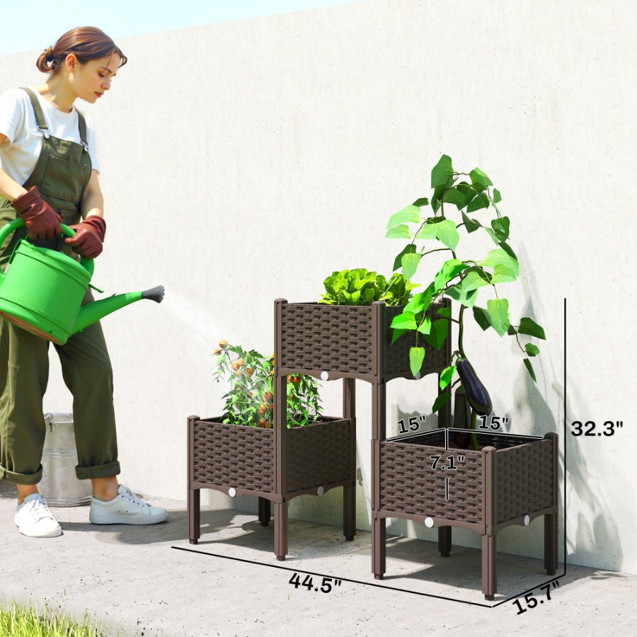 سرير زراعة مرتفع مصنوع من البل - مراجعة Self Watering Planter وسعره