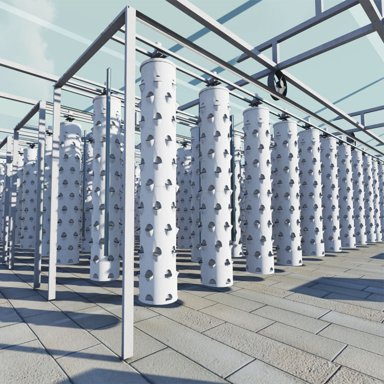 عمود معلق ذكي، برج دوار مائي،  - مراجعة Hydroponic Tower وسعره
