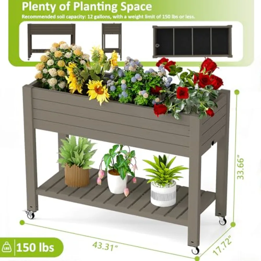 حوض زراعة مرتفع بأرجل، ارتفاع  - مراجعة Self Watering Planter وسعره