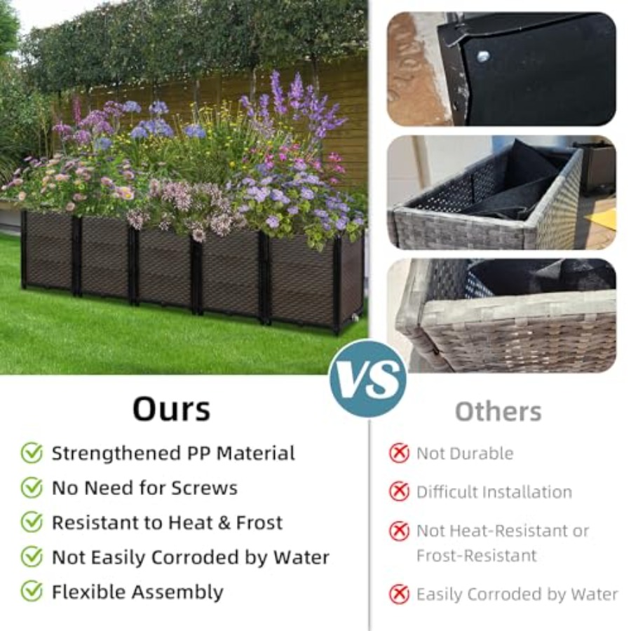 صندوق زراعة مرتفع ذاتي الري لل - مراجعة Self Watering Planter وسعره