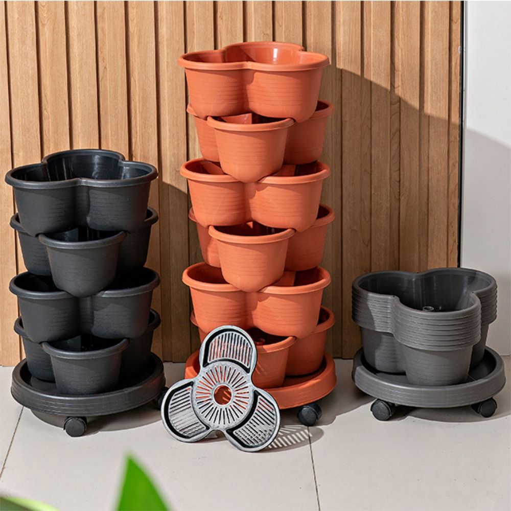 أصيص زهور بلاستيكي قابل للتكدي - مراجعة Hydroponic Tower وسعره