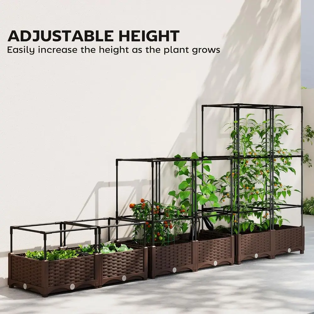 حوض زراعة مرتفع مع دعامات، دعا - مراجعة Self Watering Planter وسعره