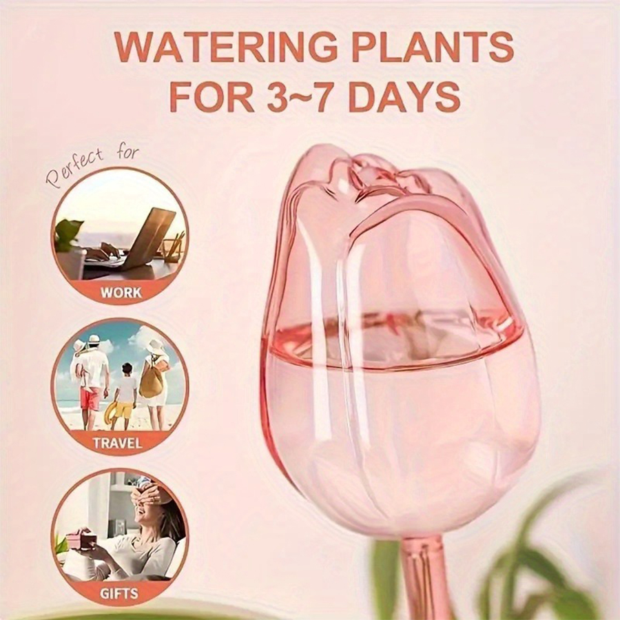 مروي ذاتي الشفافية على شكل زهر - مراجعة Self Watering Planter وسعره