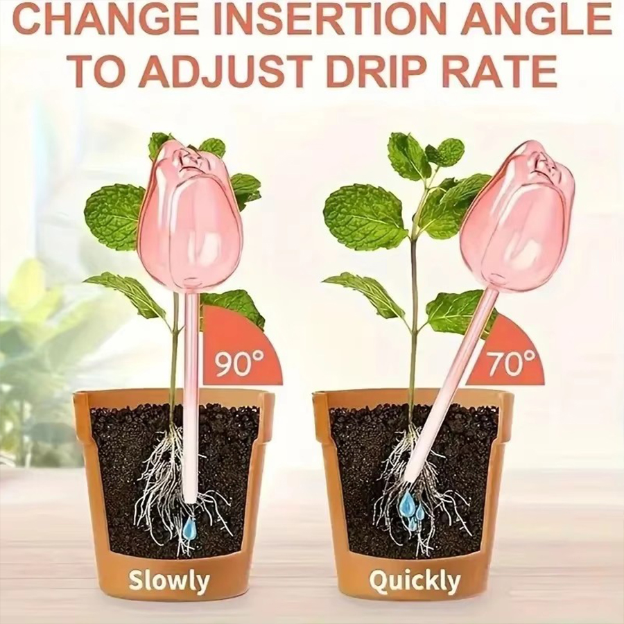 مروي ذاتي الشفافية على شكل زهر - مراجعة Self Watering Planter وسعره