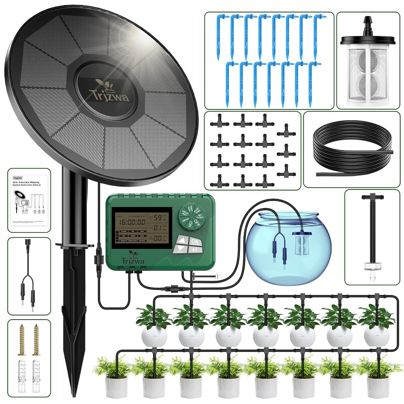معدات الري بالطاقة الشمسية طقم - مراجعة Plant Sensor وسعره