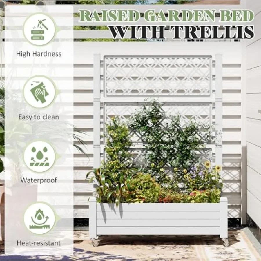 سرير زراعة مرتفع بتصميم شبكي،  - مراجعة Self Watering Planter وسعره
