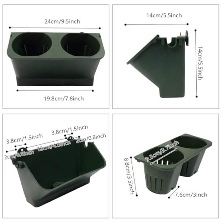 مزهرية جدارية عمودية للشرفة وا - مراجعة Self Watering Planter وسعره