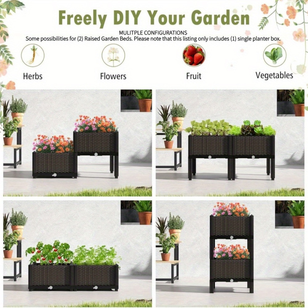 حوض زراعة مرتفع للحديقة، صندوق - مراجعة Self Watering Planter وسعره